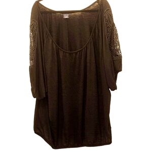 T25498 Vintage Black Faded Glory Shirt